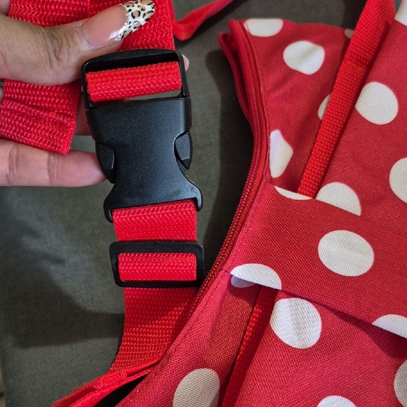 Minnie Mouse Red Polka Dot Cross Body Bag - Picture 4 of 4